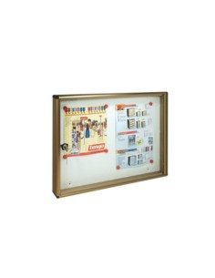 BACHECA FONDO MAGNETICO ALUBOX BC2 55X5X40 BR