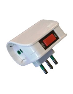 FME 87.310 ADATTATORE 10A 2P BIP SCH C/INTER SICUR
