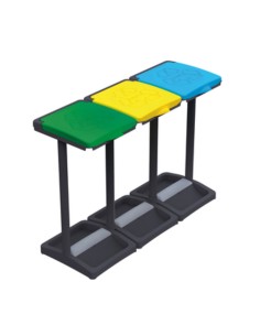 PATTUMIERA PORTASACCHI A TRE COPERCHI