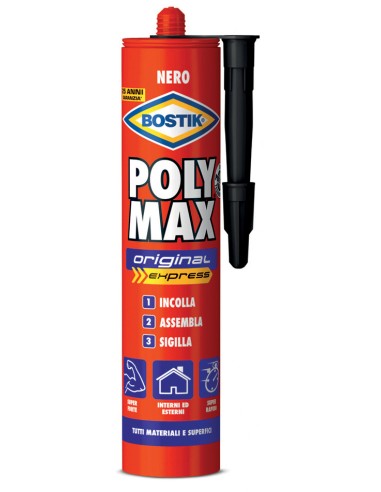 BOSTIK POLYMAX ORIGINAL 425 G NERO CARTUCCIA