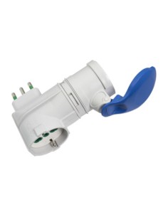 FME 73.010 ADATTATORE CEE 16A+T 2P+T SCHUKO 220V IP44