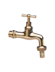PL RUBINETTO OTTONE LUCIDO C/PORTAGOM D 1/2