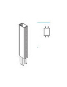 ZAF PROLUNGA X PIANT.GONDOLA GRIGIA CM7,2X47H