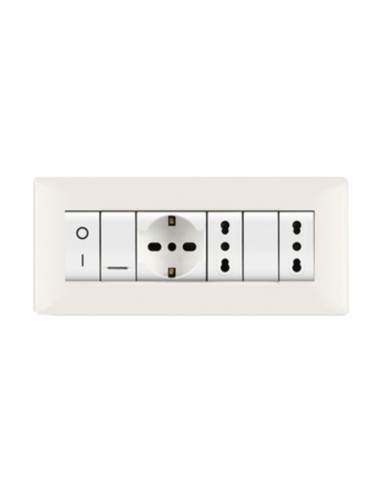 PLACCA LIFE Q LIVING PLAST BIANCO               7P