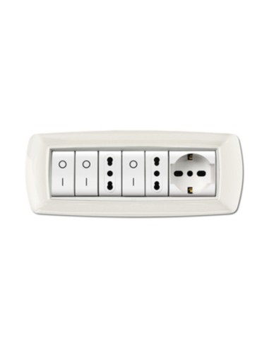 PLACCA LIFE LIVING PLAST BIANCO 7P CORNICE BIANCO