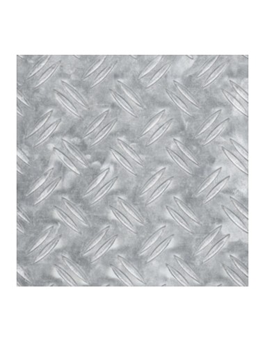 LAMIERA 37154 STRIATA ALLUMINIO 25X 50X0,15 CM