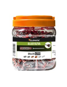 ELEMATIC TASSELLO BLUEFIX VA 6X35 C/VITE BARAT 250PZ